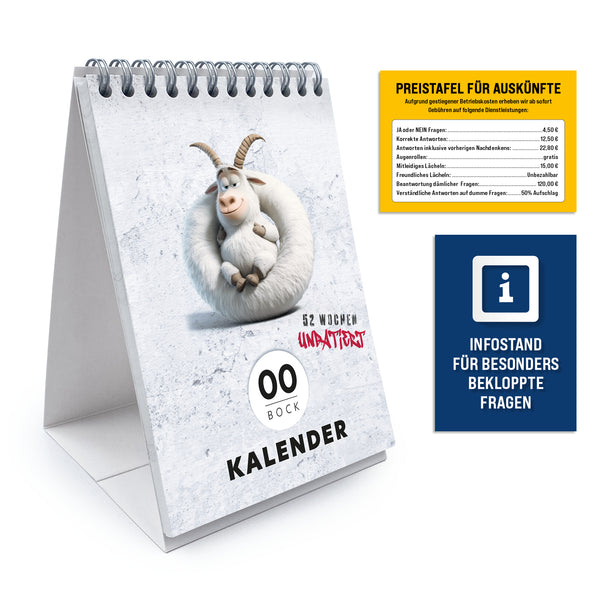 Kein Bock Kalender – undatiert – 52 Wochen