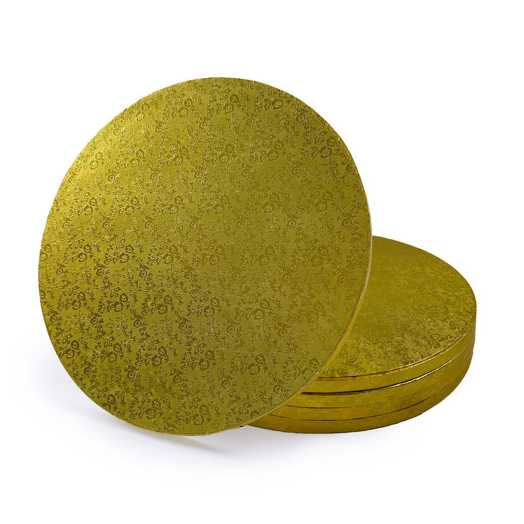 Cake Drum - 12 mm - Ø 30 cm - Gold - 5 Stück