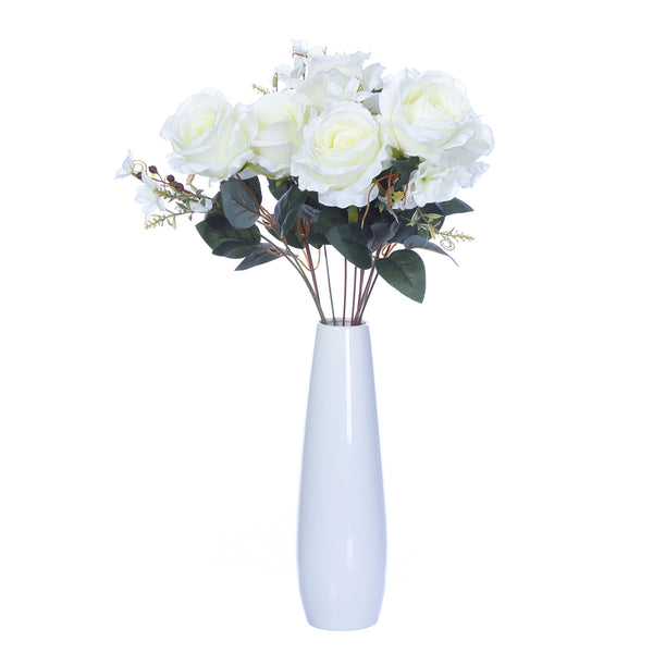 Kunstblume - Rosen - Large - Weiß