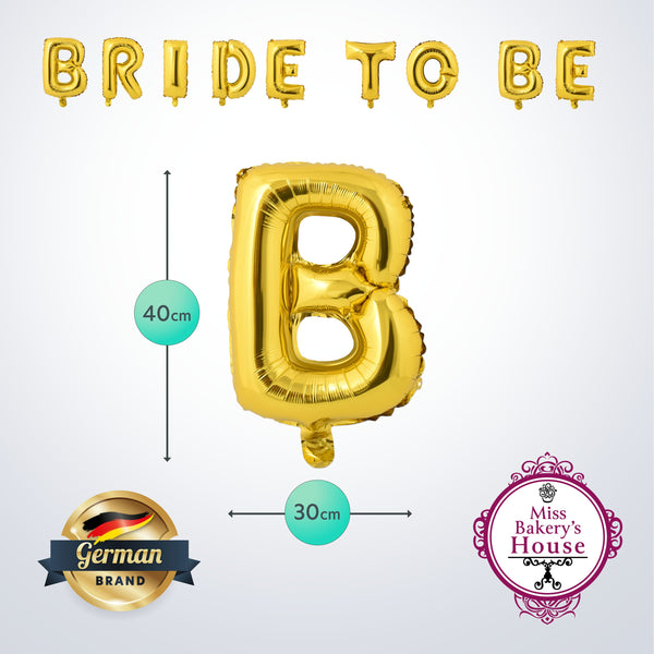 Ballon - Folie  - Bride To Be - Gold
